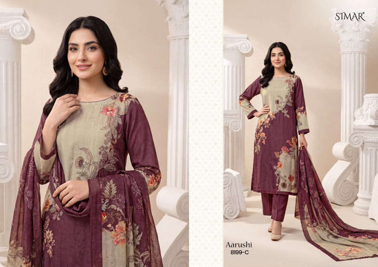 Glossy Aarushi Pure Viscose Organza Dress Material - Amrah Wholesale