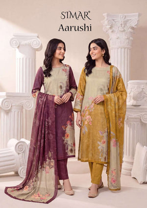 Glossy Aarushi Pure Viscose Organza Dress Material - Amrah Wholesale