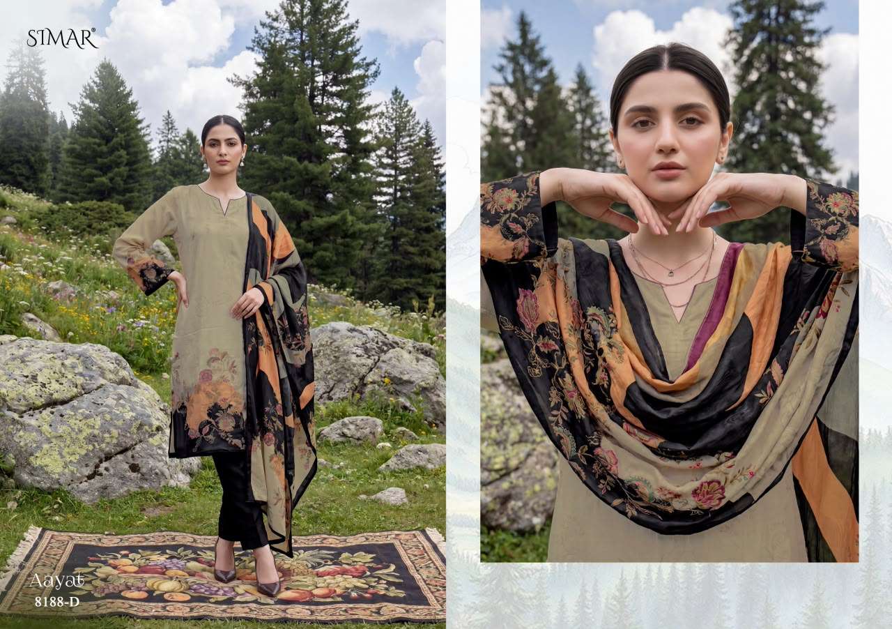Glossy Aayat Premium Organza Digital Print Dress Material