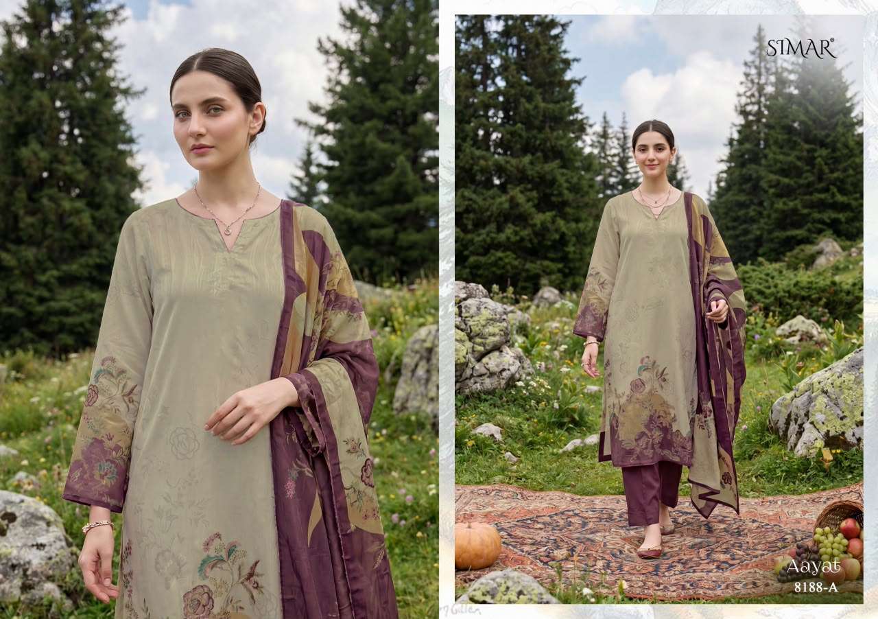 Glossy Aayat Premium Organza Digital Print Dress Material