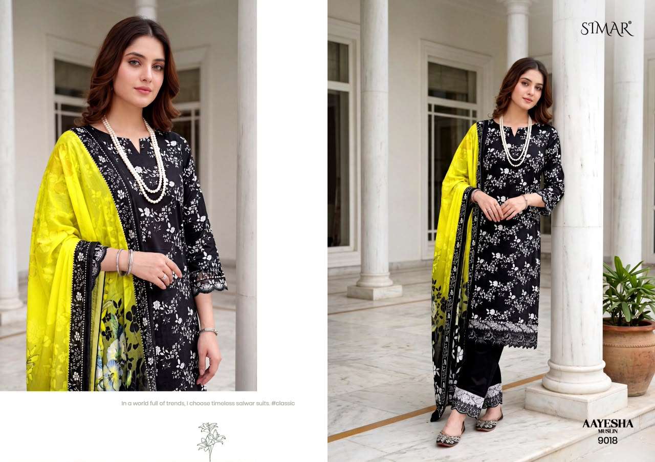 Glossy Aayesha Muslin Digital Printed Dress Material