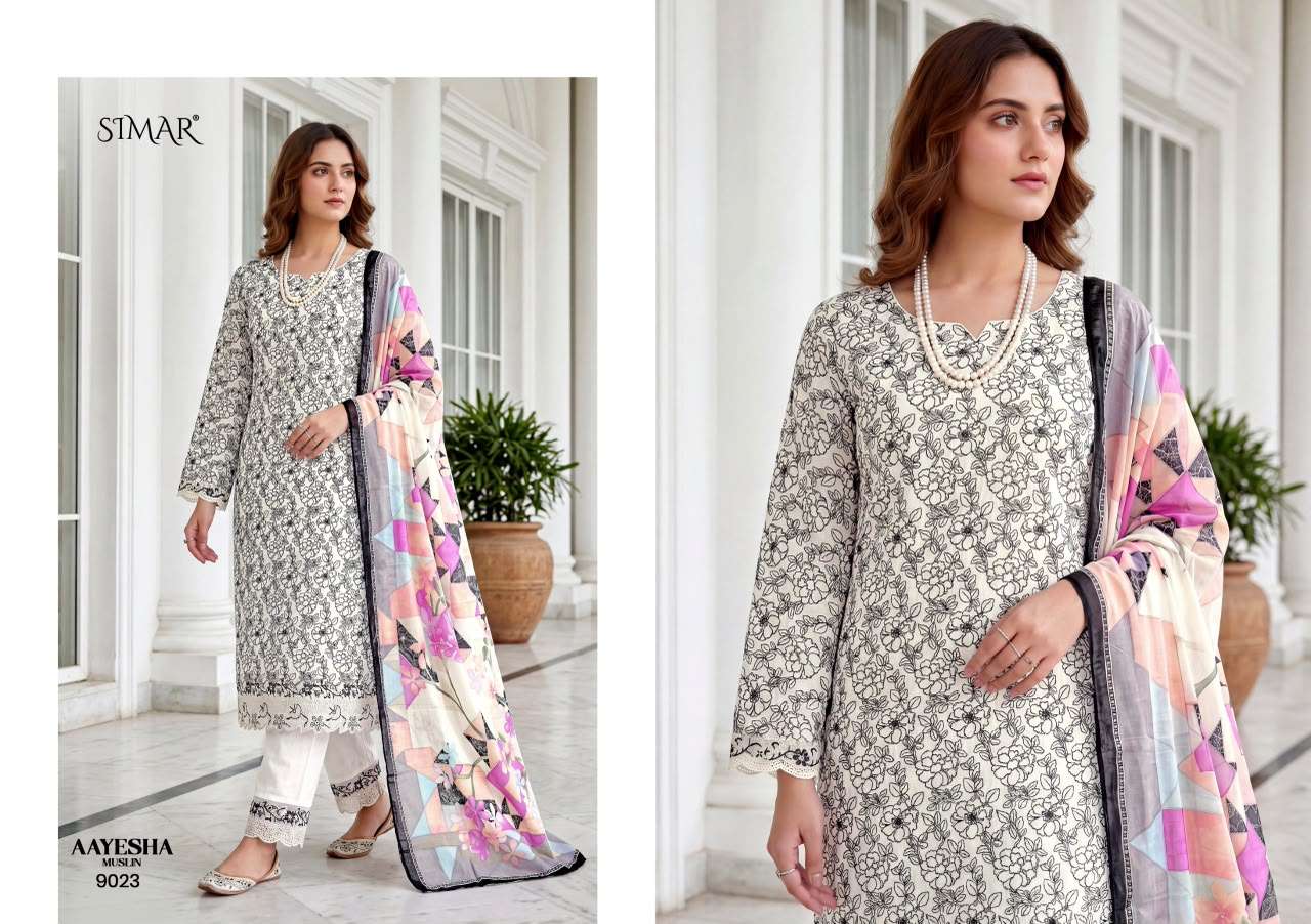 Glossy Aayesha Muslin Digital Printed Dress Material