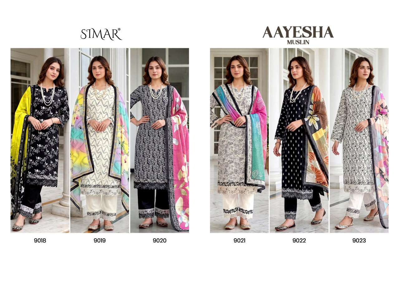 Glossy Aayesha Muslin Digital Printed Dress Material