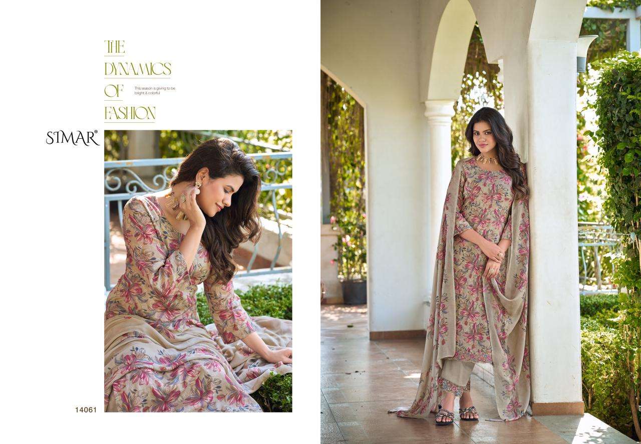 Glossy Simar Alfaaz Mal Aari Dress Material - Amrah Wholesale