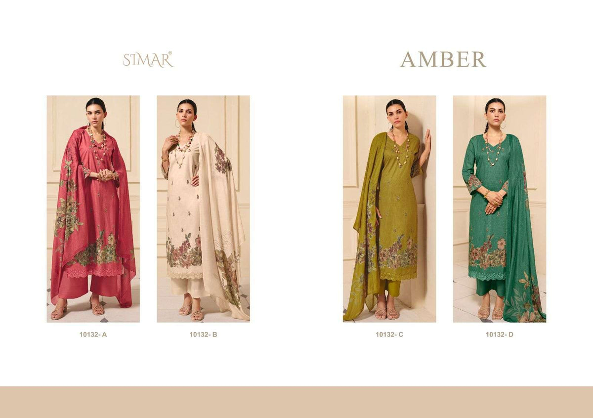 Glossy Amber Dress Material Wholesale Catalogue - Amrah Wholesale