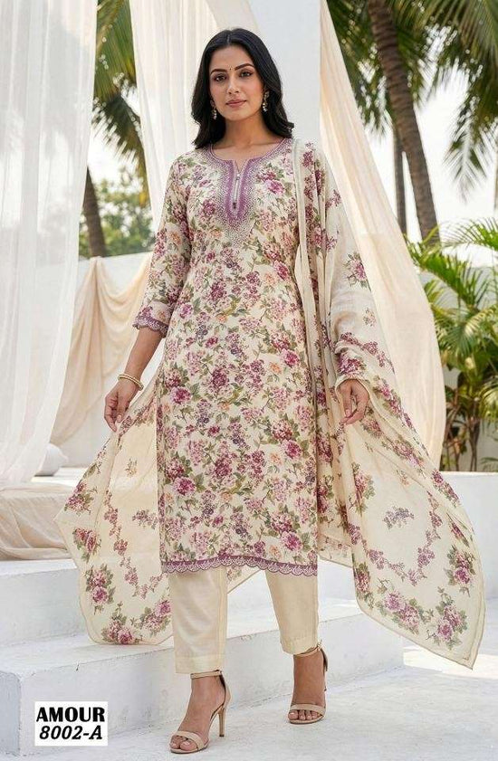 Glossy Amour 8002 Masaba Silk Designer Dress Material