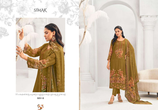 Glossy Ariana 5051 Designer Digital Print Unstitched Dress Material - Amrah Wholesale