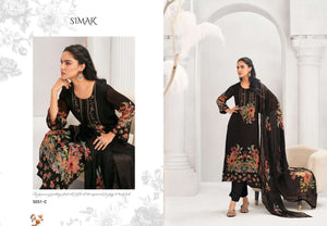 Glossy Ariana 5051 Designer Digital Print Unstitched Dress Material - Amrah Wholesale