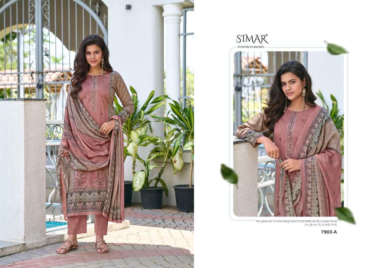 Glossy Arushi Digital Printed Cotton Dress Material