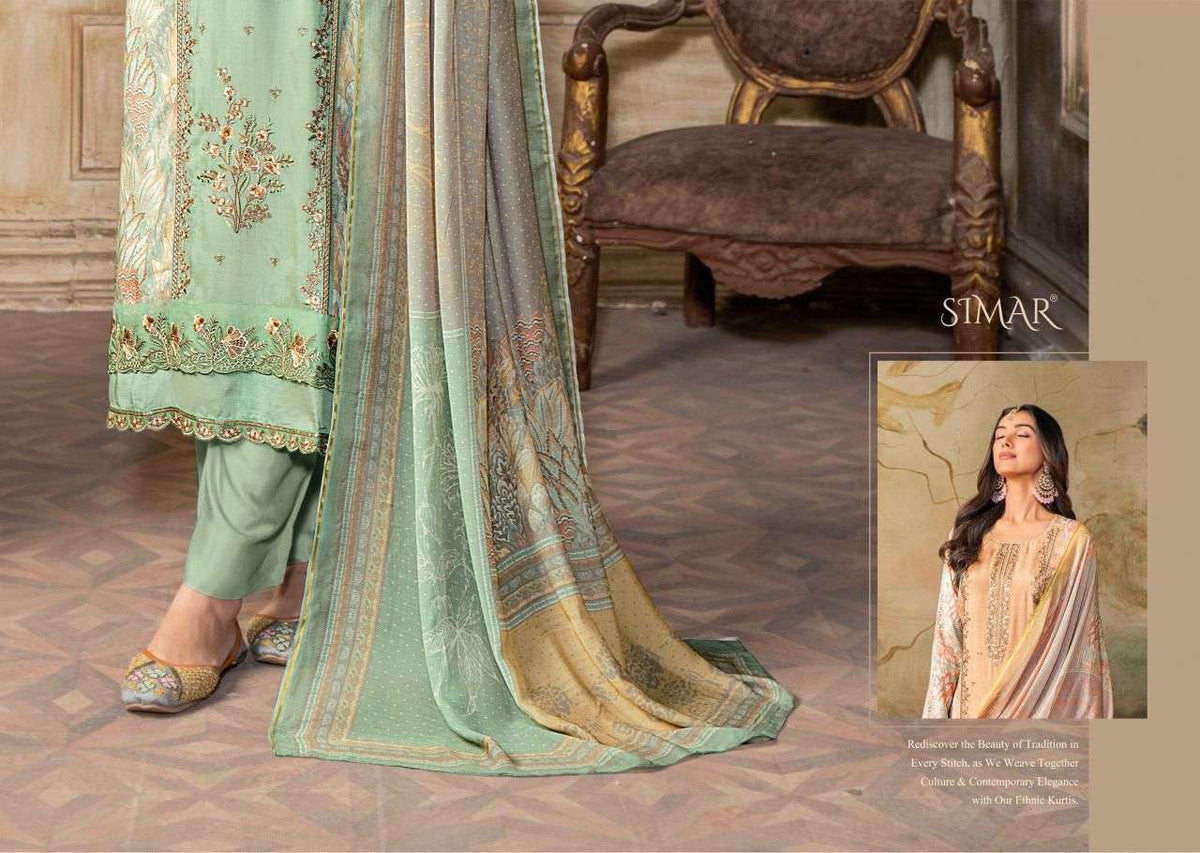 Glossy Bani Vol 2 Pure Lawn Cotton Pakistani Suit - Amrah Wholesale