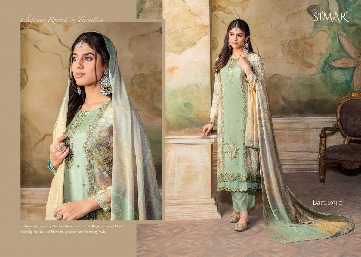 Glossy Bani Vol 2 Pure Lawn Cotton Pakistani Suit - Amrah Wholesale