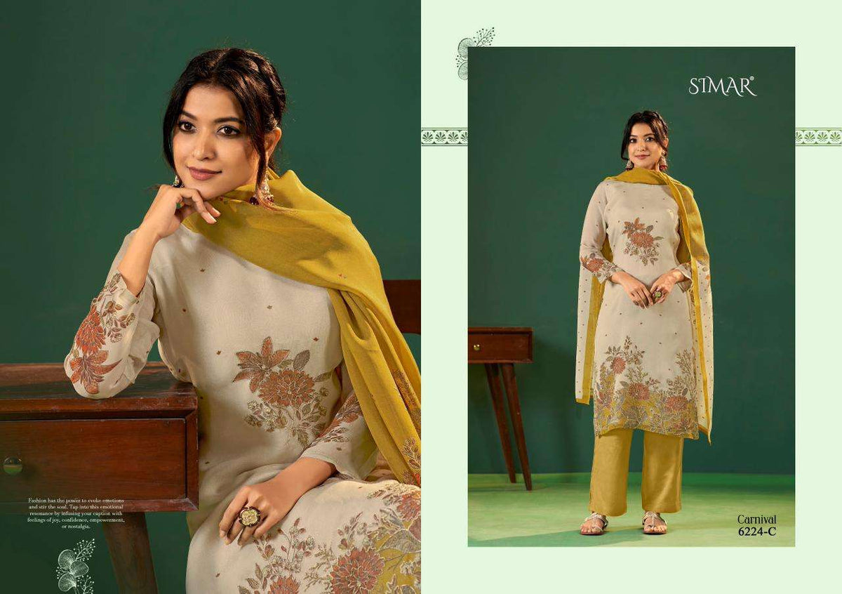 Glossy Carnival Pure Lawn Cotton Digital Print Dress Material