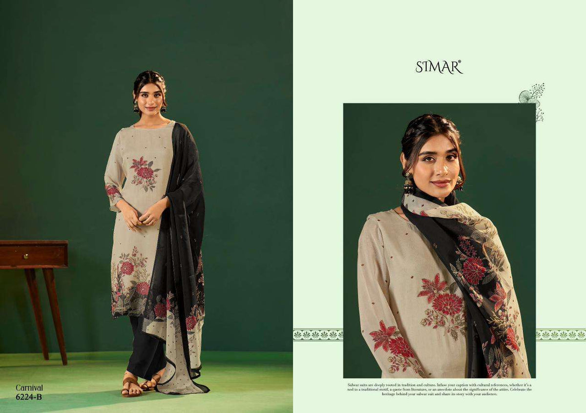 Glossy Carnival Pure Lawn Cotton Digital Print Dress Material
