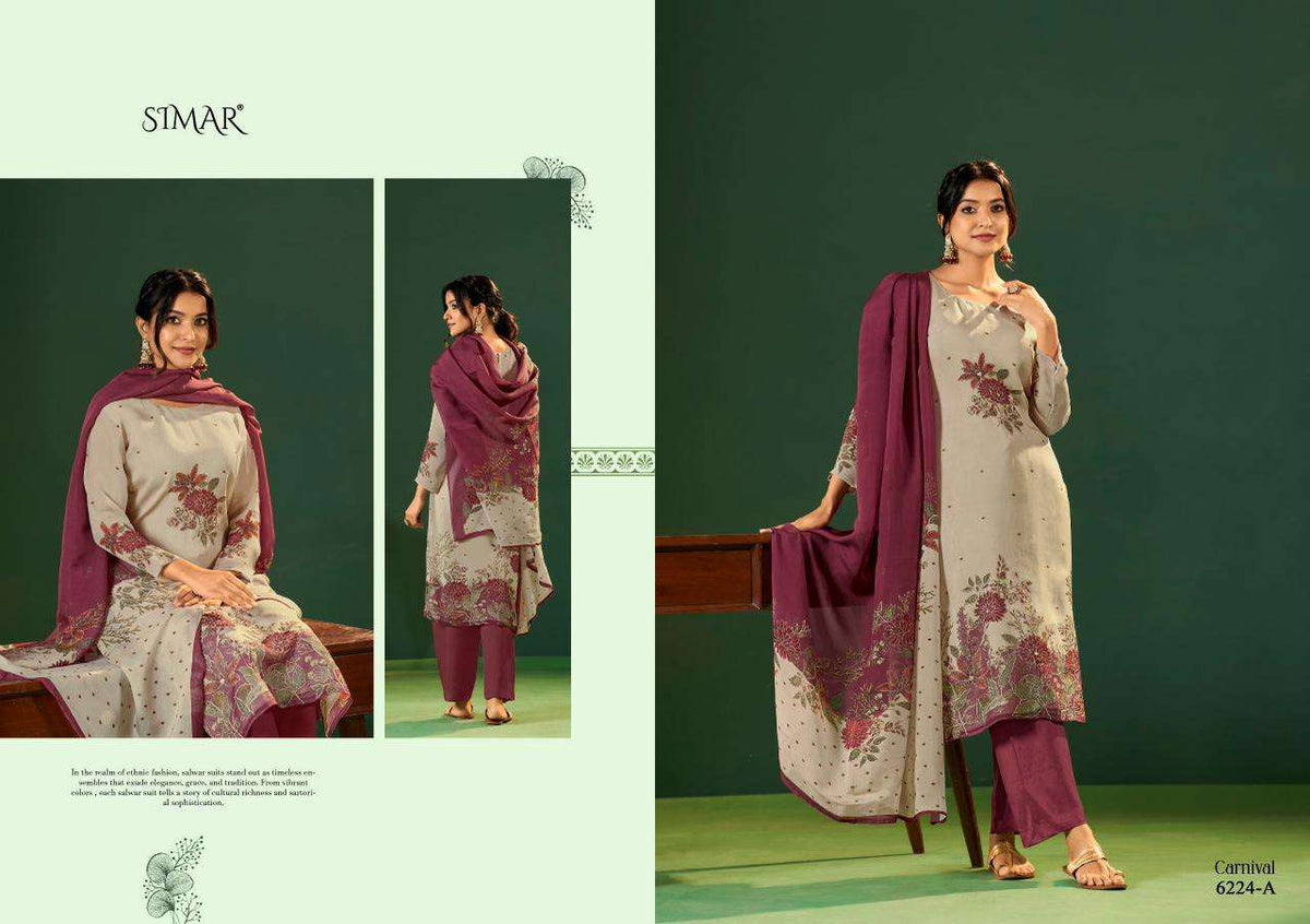 Glossy Carnival Pure Lawn Cotton Digital Print Dress Material