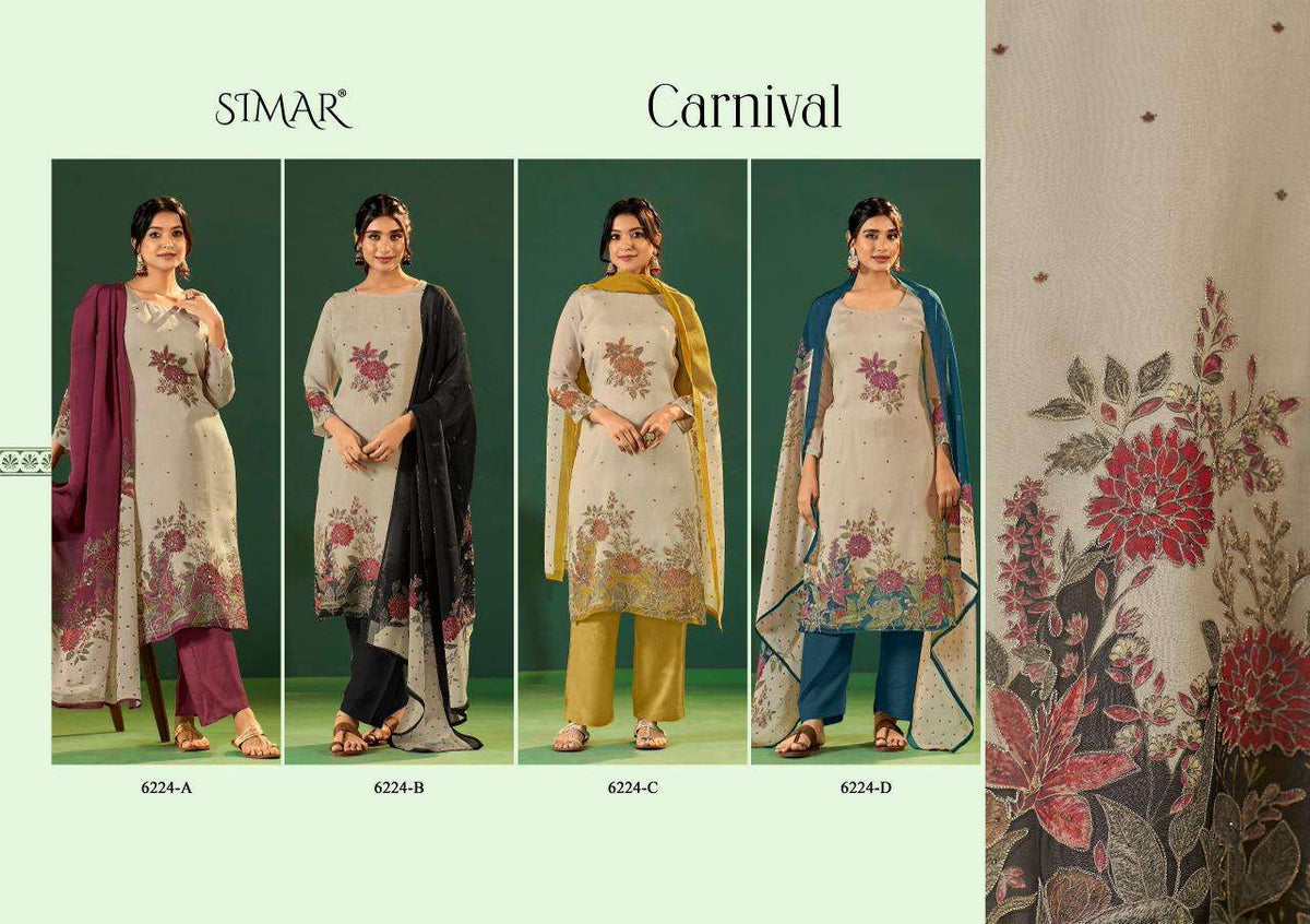 Glossy Carnival Pure Lawn Cotton Digital Print Dress Material