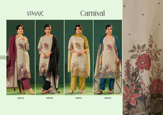 Glossy Carnival Pure Lawn Cotton Digital Print Dress Material