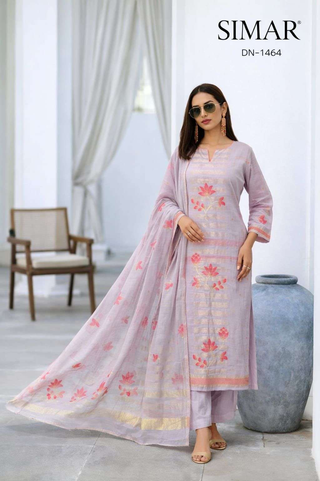 Glossy D - 1464 Cotton Suit Wholesale Catalogue - Amrah Wholesale