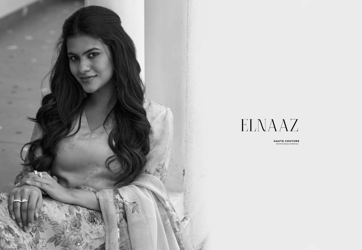 Glossy Elnaaz Pure Viscose Organza Dress Material - Amrah Wholesale
