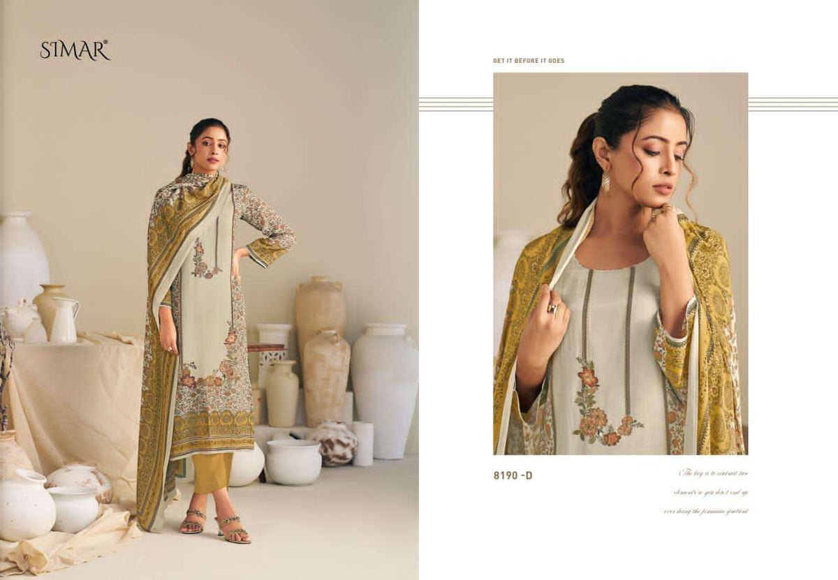 Glossy Fenna Viscose Dress Material - Amrah Wholesale