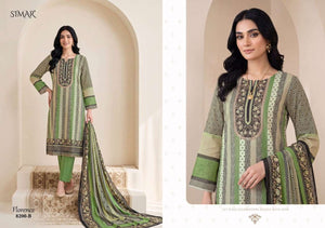 Glossy Florence Viscose Muslin Digital Print Dress Material