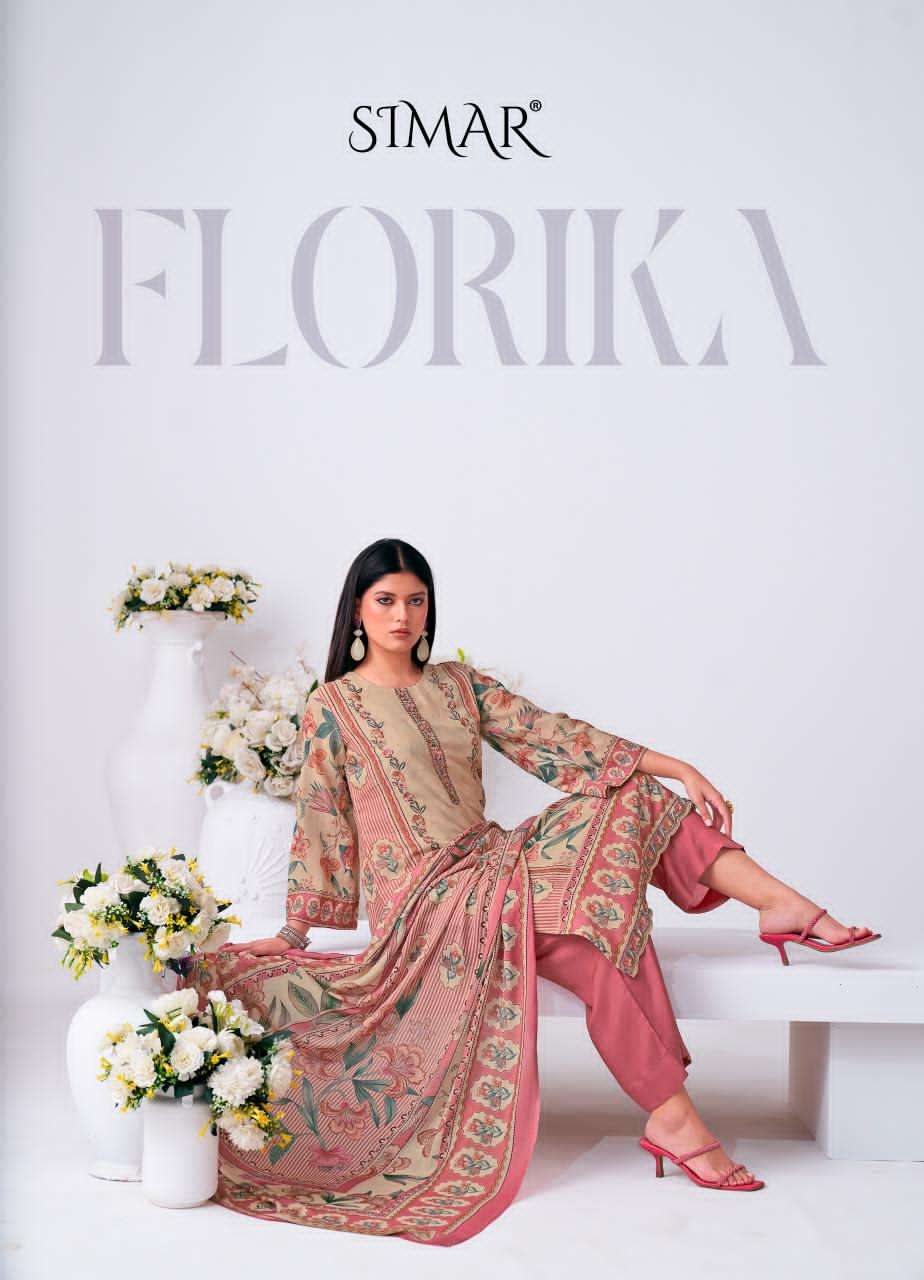 Glossy Florika Pure Mal Digital Printed Dress Material - Amrah Wholesale