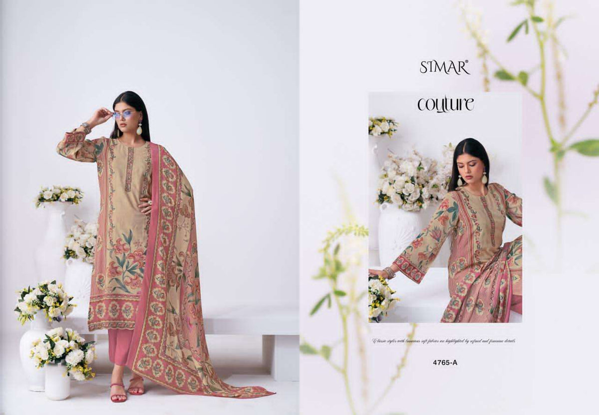 Glossy Florika Pure Mal Digital Printed Dress Material - Amrah Wholesale
