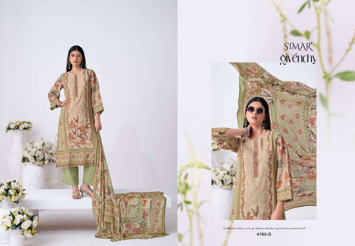Glossy Florika Pure Mal Digital Printed Dress Material - Amrah Wholesale