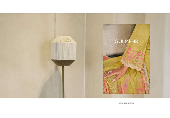 Glossy Gulmehr Premium Muslin Silk Dress Material