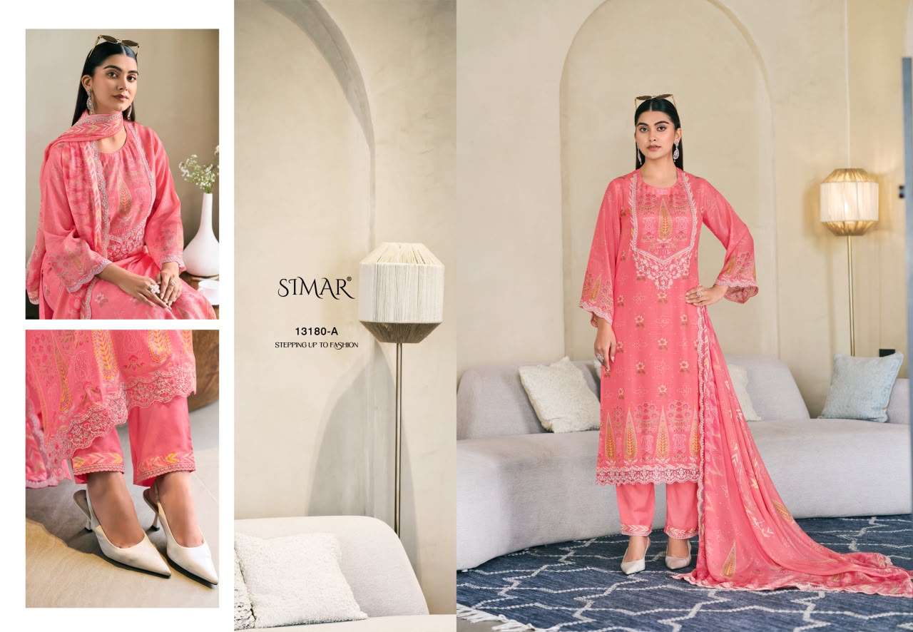 Glossy Gulmehr Premium Muslin Silk Dress Material