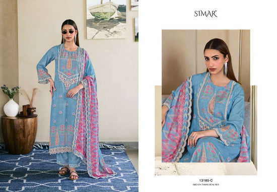 Glossy Gulmehr Premium Muslin Silk Dress Material