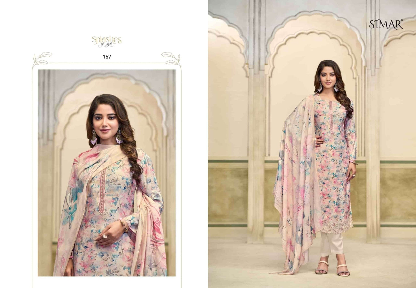 Glossy Haseen A Hit List Collection Vol 1 Pure Viscose Muslin Dress Material - Amrah Wholesale