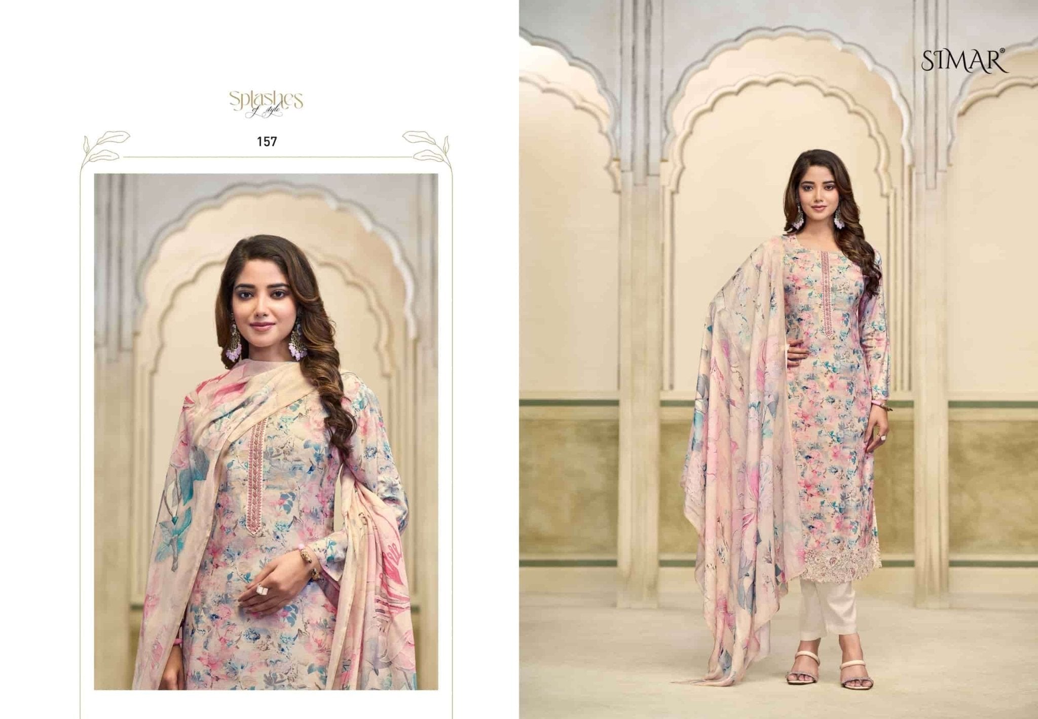 Glossy Haseen A Hit List Collection Vol 1 Pure Viscose Muslin Dress Material - Amrah Wholesale