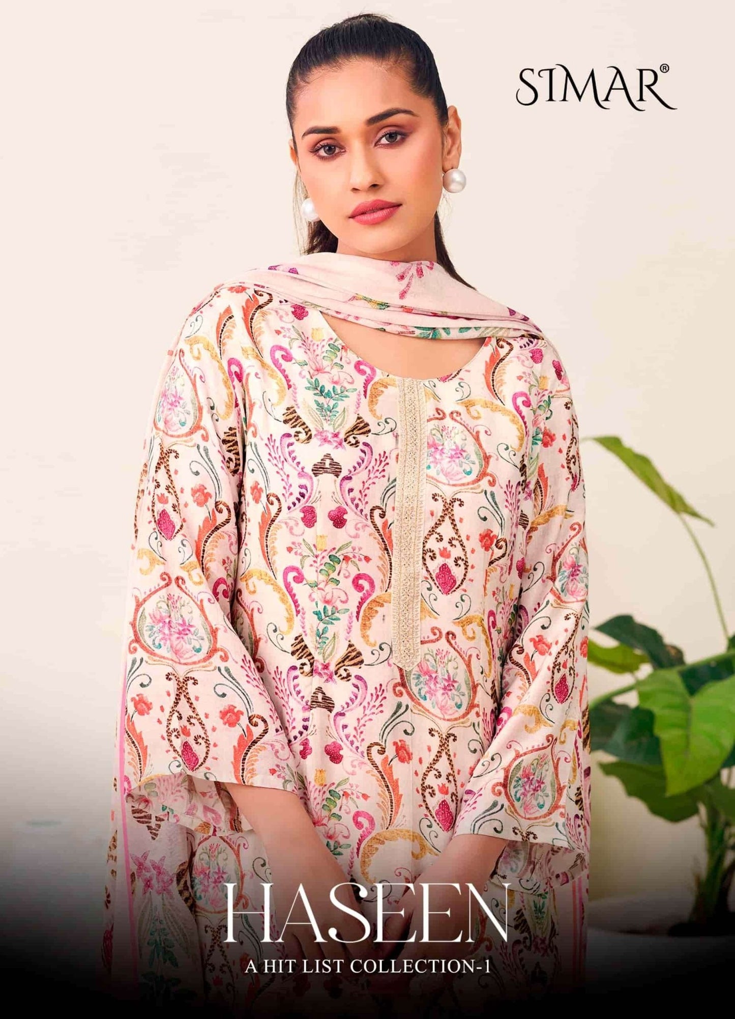 Glossy Haseen A Hit List Collection Vol 1 Pure Viscose Muslin Dress Material - Amrah Wholesale