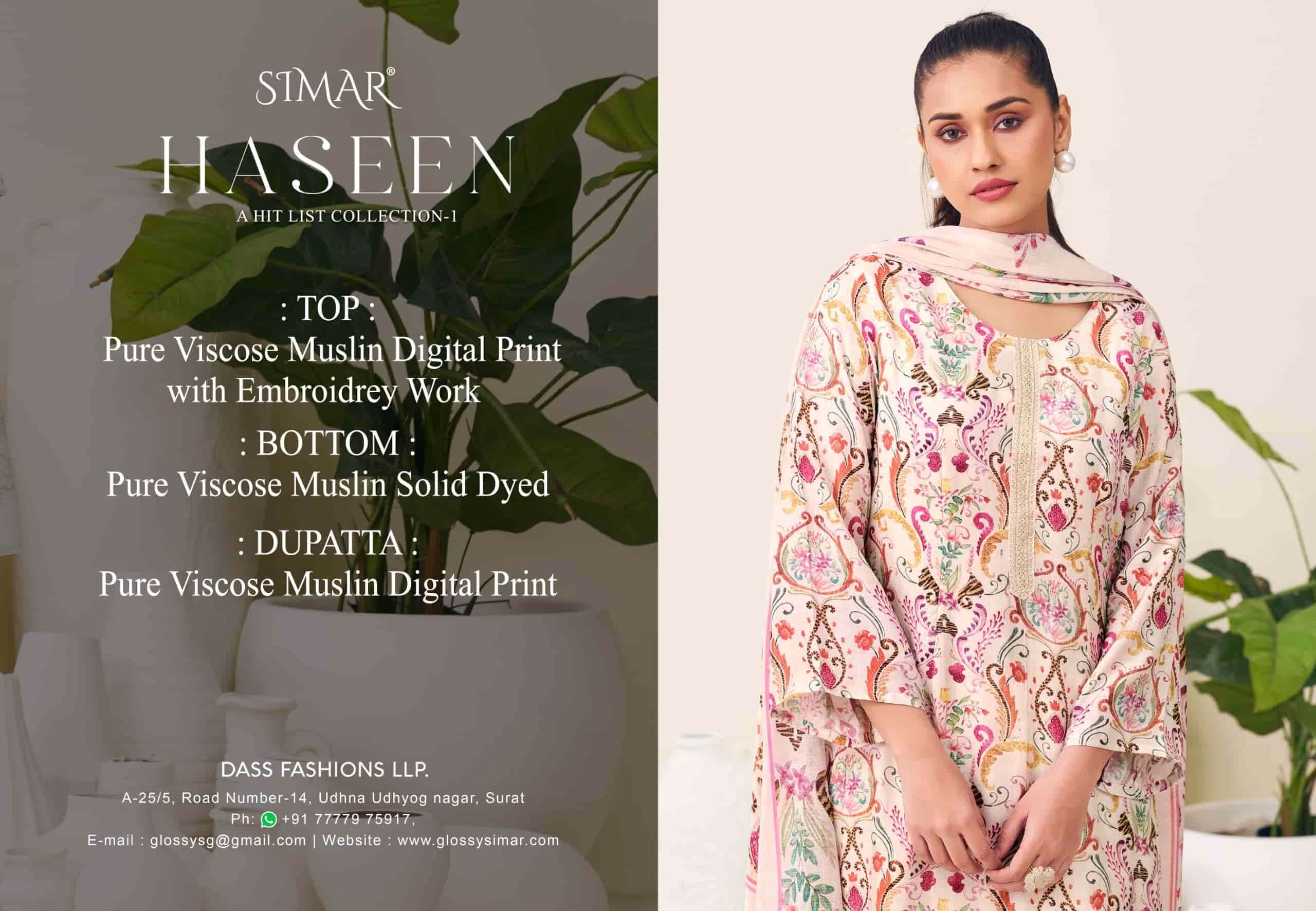 Glossy Haseen A Hit List Collection Vol 1 Dress Material Wholesale Catalogue - Amrah Wholesale