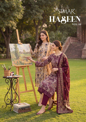 Glossy Haseen Vol 10 Pure Viscose Muslin Dress Material