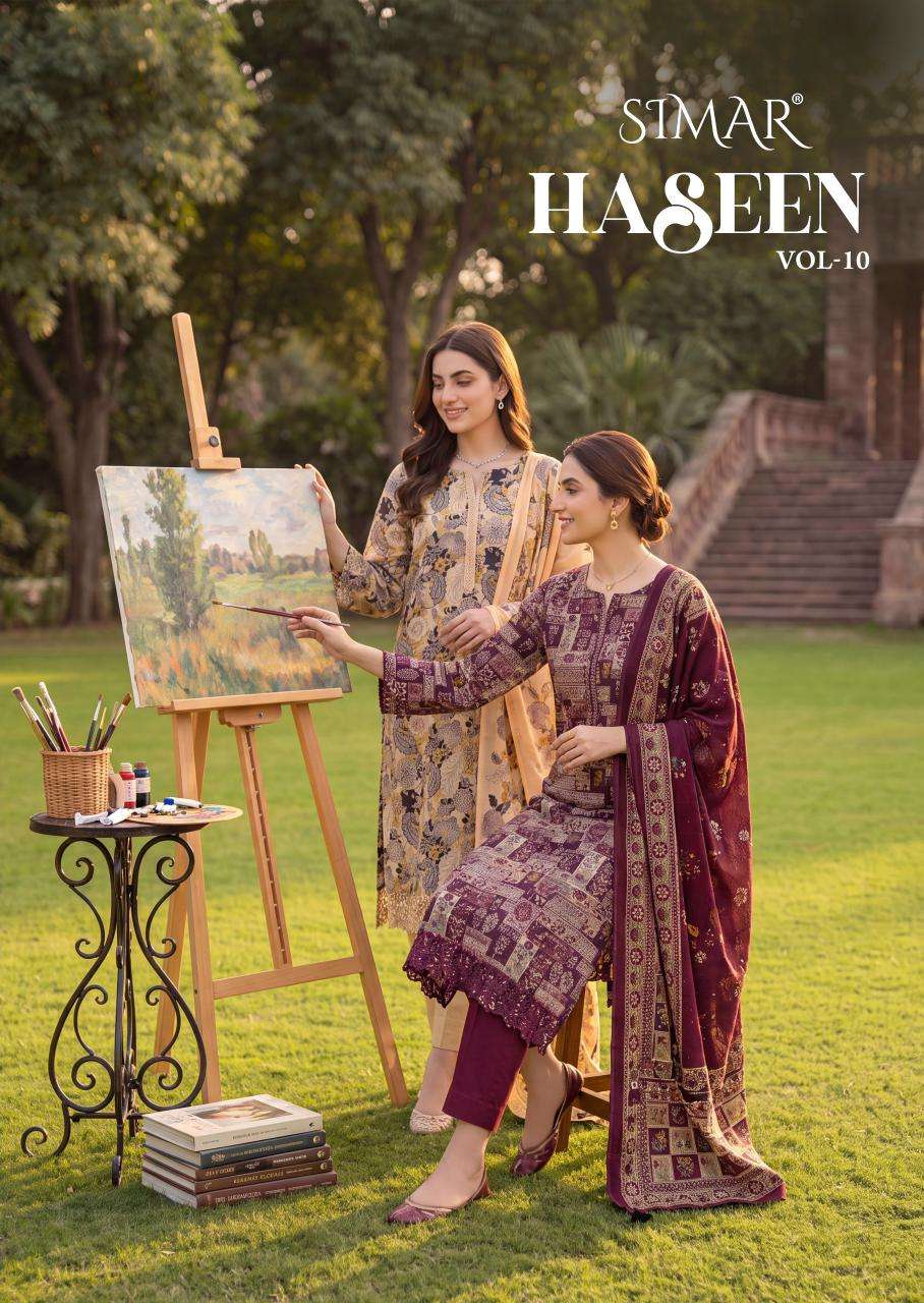 Glossy Haseen Vol 10 Pure Viscose Muslin Dress Material