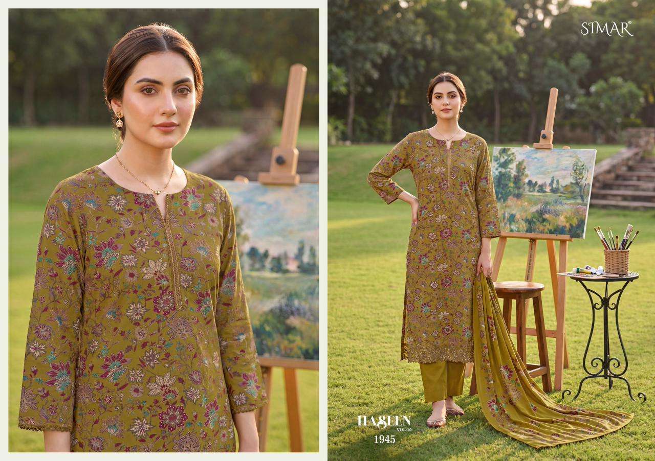 Glossy Haseen Vol 10 Pure Viscose Muslin Dress Material