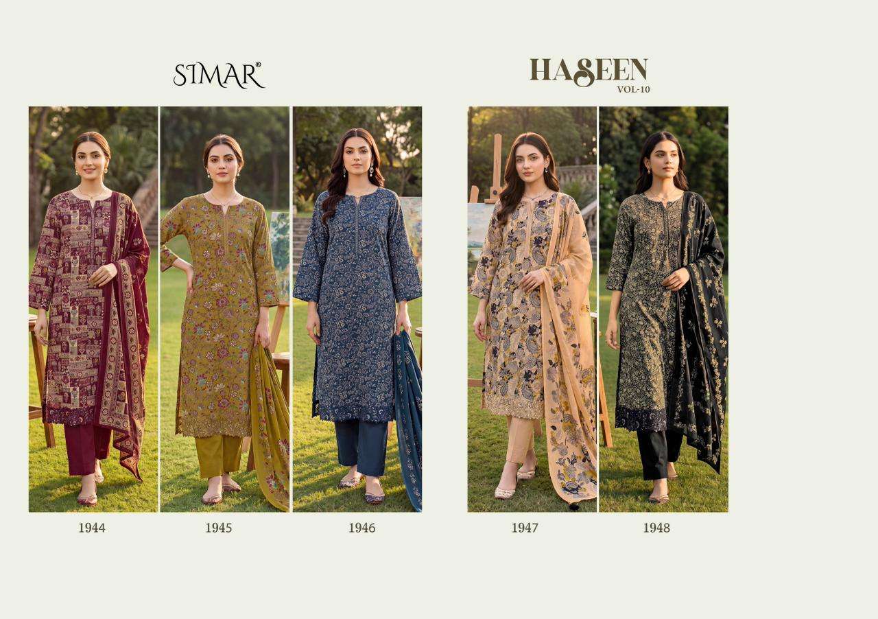Glossy Haseen Vol 10 Pure Viscose Muslin Dress Material