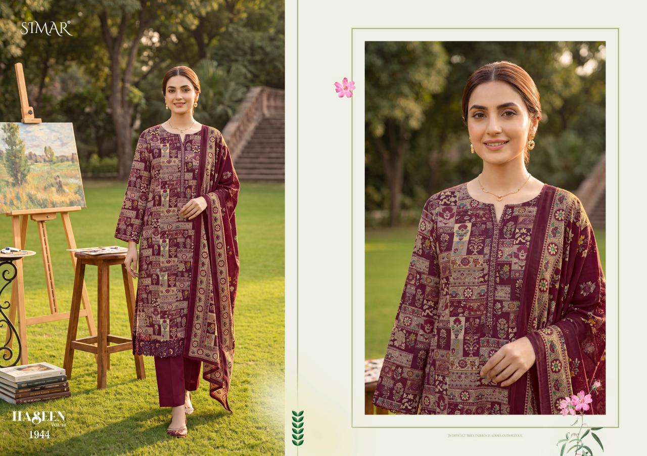 Glossy Haseen Vol 10 Pure Viscose Muslin Dress Material