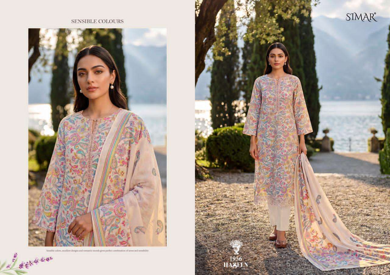 Glossy Haseen Vol 11 Wholesale Muslin Dress Material Collection