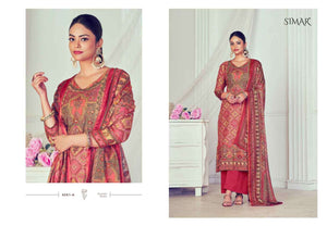 Glossy Humpreet 4561 Fancy Silk Dress Material Wholesale Price Surat