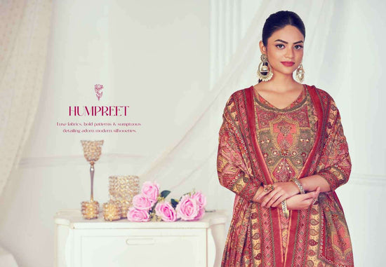 Glossy Humpreet 4561 Fancy Silk Dress Material Wholesale Price Surat