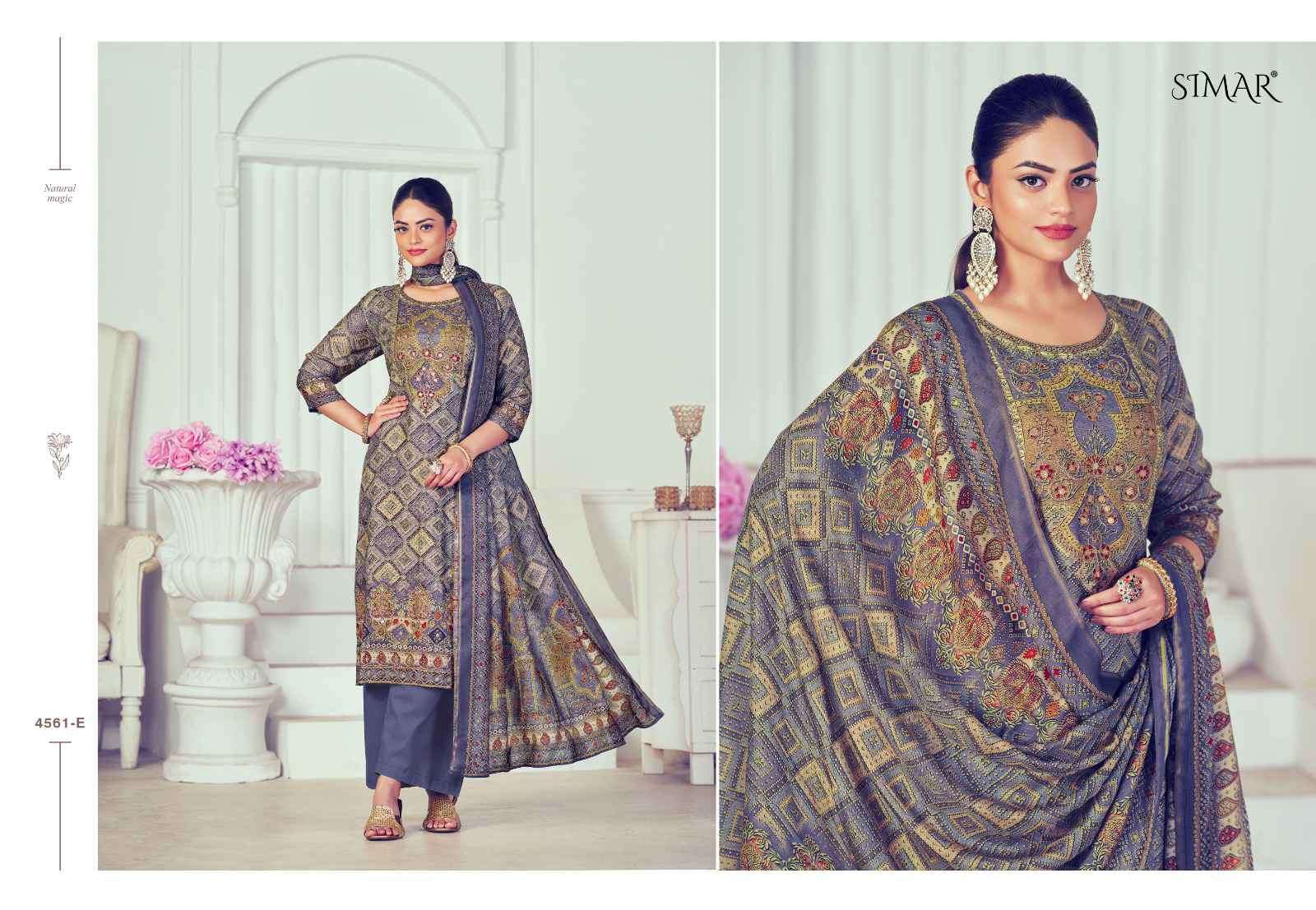Glossy Humpreet 4561 Fancy Silk Dress Material Wholesale Price Surat