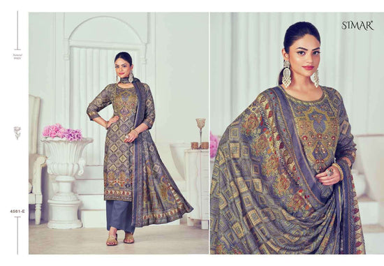 Glossy Humpreet 4561 Fancy Silk Dress Material Wholesale Price Surat