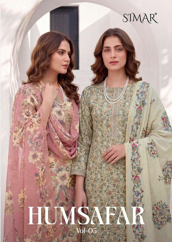 Glossy Humsafar Vol 5 Viscose Muslin Dress Material