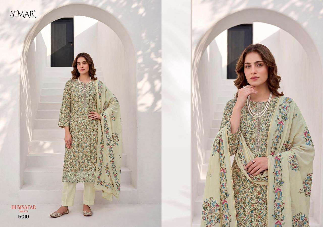 Glossy Humsafar Vol 5 Viscose Muslin Dress Material