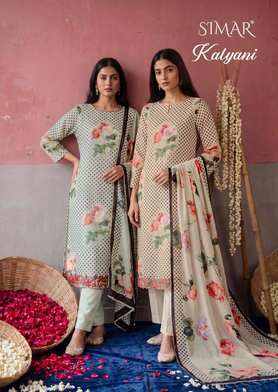 Glossy Kalyani Pure Mal Digital Printed Embroidered Salwar Suit Set - Amrah Wholesale