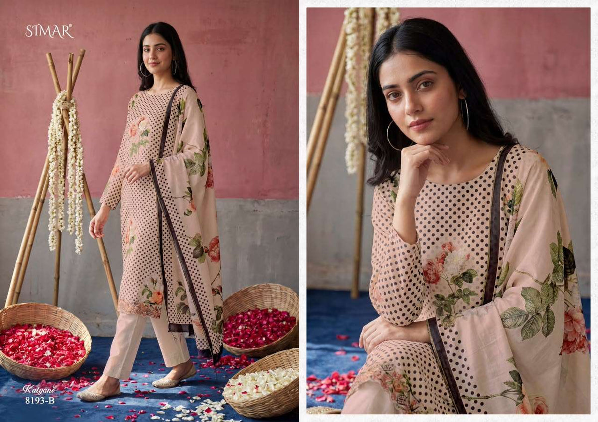 Glossy Kalyani Pure Mal Digital Printed Embroidered Salwar Suit Set - Amrah Wholesale