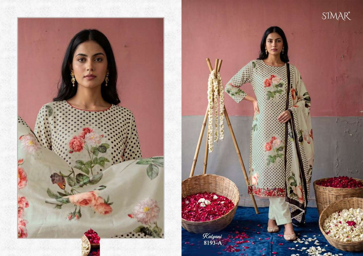 Glossy Kalyani Pure Mal Digital Printed Embroidered Salwar Suit Set - Amrah Wholesale