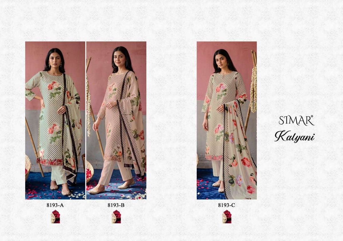 Glossy Kalyani Pure Mal Digital Printed Embroidered Salwar Suit Set - Amrah Wholesale